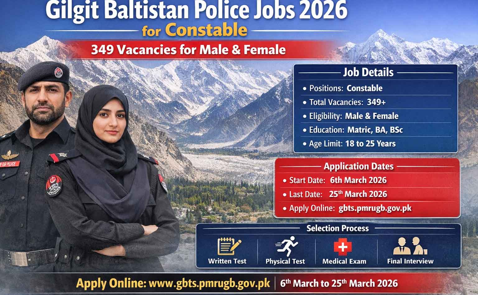 Gilgit Baltistan Police Jobs 2026