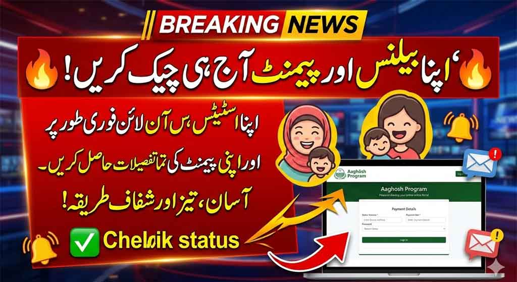 aghosh Payment check status via CNIC