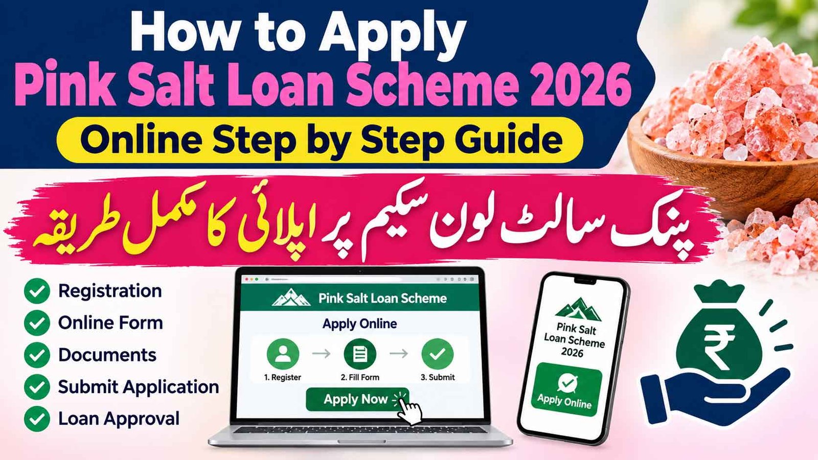 How to Apply Pink Salt Loan Scheme 2026